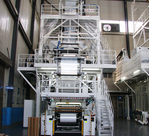 7-layer co-extrusion machine imported from Italy